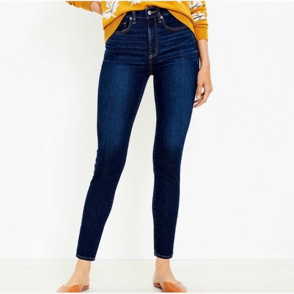 LOFT Denim - LOFT The Curvy skinny Women's Deep Indigo Jeans